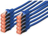 Описание и цена на лан кабел Digitus CAT 6 S/FTP patch cords 2m, 10 units, blue