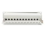 Digitus CAT 6A 12-Port Patch Panel, 1HE, 10", grey снимка №2 Digitus CAT 6A 12-Port Patch Panel, 1HE, 10", grey снимка №2