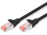 Описание и цена на лан кабел Digitus CAT 6 S/FTP patch cord 1m, black