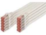 Описание и цена на лан кабел Digitus CAT 6 S/FTP patch cord 1m, 10 units, white