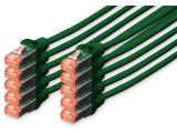 Описание и цена на лан кабел Digitus CAT 6 S/FTP patch cord 2m, 10 units, green