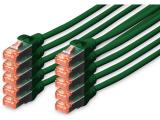 Описание и цена на лан кабел Digitus CAT 6 S/FTP patch cord 3m, 10 units, green