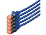 Описание и цена на лан кабел Digitus CAT 6 S/FTP patch cord 10m, 5 units, blue