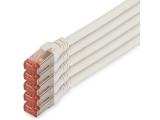 Описание и цена на лан кабел Digitus CAT 6 S/FTP patch cord 10m, 5 units, white