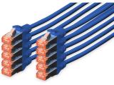 Описание и цена на лан кабел Digitus CAT 6 S/FTP patch cords 3m, 10 units, blue