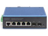 Digitus Industrial 6-Port L2 Gigabit Ethernet PoE Switch DN-651155 снимка №2