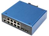 Описание и цена на 10 port Digitus Industrial 10-Port L2 Gigabit Ethernet PoE Switch DN-651157