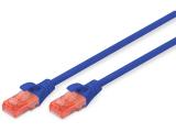 Описание и цена на лан кабел Digitus CAT 6 U/UTP patch cord 1m DK-1617-010/B