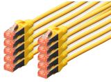 Описание и цена на лан кабел Digitus CAT 6 S/FTP patch cords 3m, 10 units, yellow