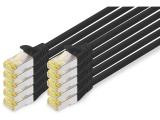 Описание и цена на лан кабел Digitus CAT 6A S/FTP patch cords 1m, 10 pieces, black