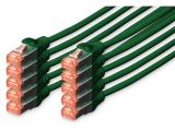 Описание и цена на лан кабел Digitus CAT 6 S/FTP patch cords 5m, 10 units, green