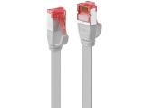 Описание и цена на лан кабел Lindy Cat 6 U/FTP Flat Network Cable 0.3m, Grey