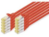 Описание и цена на лан кабел Digitus CAT 6A S/FTP patch cords 3m, 10 pieces, orange