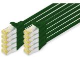 кабели и букси Digitus CAT 6A S/FTP patch cords 3m, 10 pieces, green Digitus CAT 6A S/FTP patch cords 3m, 10 pieces, green - кабели и букси