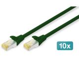 Digitus CAT 6A S/FTP patch cords 3m, 10 pieces, green снимка №2 Digitus CAT 6A S/FTP patch cords 3m, 10 pieces, green снимка №2