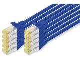 Описание и цена на лан кабел Digitus CAT 6A S/FTP patch cords 1m, 10 pieces, blue