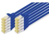 Описание и цена на лан кабел Digitus CAT 6A S/FTP patch cords 2m, 10 pieces, blue