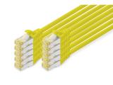 Описание и цена на лан кабел Digitus CAT 6A S/FTP patch cords 2m, 10 pieces, yellow