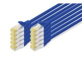 Описание и цена на лан кабел Digitus CAT 6A S/FTP patch cords 0.25m, 10 pieces, blue