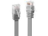 Описание и цена на лан кабел Lindy Cat 6 U/UTP Flat Network Cable, Grey 0.3m