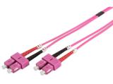 Описание и цена на оптичен кабел Digitus OM4 SC Fiber Optic Multimode Patch Cord 1m DK-2522-01-4