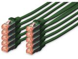 Описание и цена на лан кабел Digitus CAT 6 S/FTP patch cords 0.25m, 10 units, green