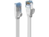 Описание и цена на лан кабел Lindy Cat 6A U/FTP Flat Network Cable 0.3m, White