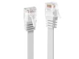 Описание и цена на лан кабел Lindy Cat 6 U/UTP Flat Network Cable 2m, White
