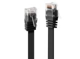 Описание и цена на лан кабел Lindy Cat 6 U/UTP Flat Network Cable 0.3m, Black