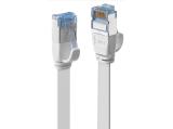 Описание и цена на лан кабел Lindy Cat 6A U/FTP Flat Network Cable 1m - White