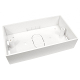 Описание и цена на аксесоари Brand-Rex Кутия 32mm Deep Double Gang Backbox (for UK style 86mm x 146mm faceplates) WHITE NEW