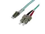 Описание и цена на оптичен кабел SeaMAX Оптична корда 0.5m, LC-SC UPC, MM OM3 50/125, duplex, 2.0mm, LSZH