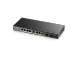 Описание и цена на 8 port ZyXEL Switch GS1100-10HP, 8 ports, Gigabit, PoE, 2xSFP, Rack-mount