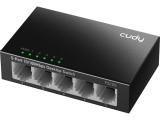 Cudy FS105, 5-ports 10/100 Mbps RJ 45, Метален корпус снимка №2