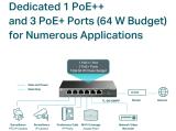 TP-Link Комутатор TL-SG1006PP 6-порта Gigabit 3x PoE+ снимка №5