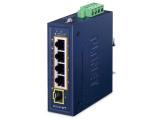 Описание и цена на 4 port Planet Industrial 4-Port PoE + 1-Port SFP IGS-514PT