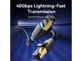 Vention LAN SFTP Cat.8 Patch Cable 5.0M Black 40Gbps IKABJ снимка №2