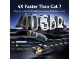 Vention LAN SFTP Cat.8 Patch Cable 5.0M Black 40Gbps IKABJ снимка №3