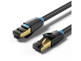 Описание и цена на лан кабел Vention LAN SFTP Cat.8 Patch Cable 3.0M Black 40Gbps IKABI