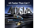 Vention LAN SFTP Cat.8 Patch Cable 3.0M Black 40Gbps IKABI снимка №3 Vention LAN SFTP Cat.8 Patch Cable 3.0M Black 40Gbps IKABI снимка №3