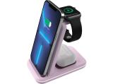 Описание и цена на аксесоари Canyon wireless charger WS-304 15W 3in1 Iced Pink CNS-WCS304IP