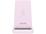Canyon wireless charger WS-304 15W 3in1 Iced Pink CNS-WCS304IP снимка №3