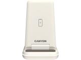 Canyon wireless charger WS-304 15W 3in1 Cosmic Latte CNS-WCS304CL снимка №3 Canyon wireless charger WS-304 15W 3in1 Cosmic Latte CNS-WCS304CL снимка №3