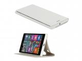 Описание и цена на аксесоари MOZO Lumia 730 Wallet T-bar Phone Case White 