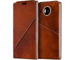 Описание и цена на аксесоари MOZO Microsoft Lumia 950 XL Genuine Leather Flip Cover - Cognac