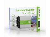 Gembird инвертор за автомобил Car power inverter 500W USB-A EG-PWC500-01 снимка №4