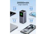 Ugreen 35524B Nexode 20000mAh 130W 3-Port Power Bank USB-C Laptop Charger снимка №4