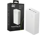 Описание и цена на Батерии и зарядни Green Cell PBGC30W PowerPlay 30 white powerbank 30 000mAh 22.5W 4 ports