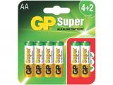 Описание и цена на Батерии и зарядни GP BATTERIES  LR6 AA / 4+2 бр. в опаковка 1.5V 