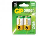 Описание и цена на Батерии и зарядни GP BATTERIES  Алкална батерия GP SUPER LR14, 2 бр. в опаковка 